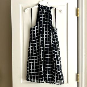 NWOT Black and white sleeveless dress